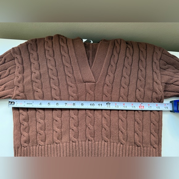 Sunday Best Artizia Lottie Merino Wool Open-Neck Polo Sweater Size XXS - Picture 6 of 10